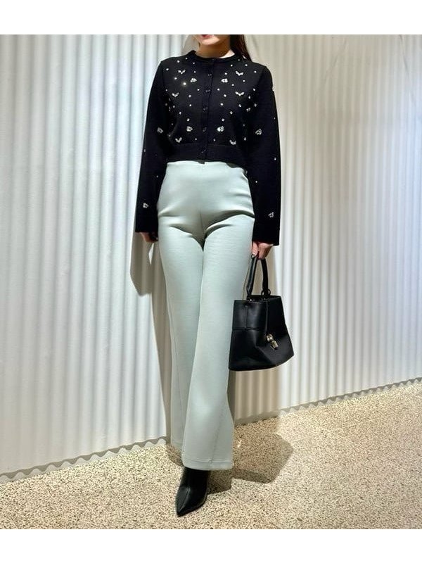 【スナイデル/SNIDEL】のフレアカットパンツ インテリア・キッズ・メンズ・レディースファッション・服の通販 founy(ファニー) 　ファッション　Fashion　レディースファッション　Fashion for Women　パンツ　Pants & Trousers　カットソー　Cut and Sewn Top　シンプル　Simple, Minimal　フレア　Flare, Flared　春　Spring　MNT[021]|ID: prp329100004624311 ipo3291000000033206772