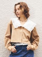 【ファーファー/FURFUR】のスタッズデザインシャツジャケット 人気、トレンドファッション・服の通販 founy(ファニー) ファッション Fashion レディースファッション Fashion for Women アウター Coat / Outerwear Collection レディースジャケット・軽アウター Jackets ジャケット Jacket, Outerwear スタッズ Studs, Metal Accents パール Pearl, Pearl Accent フェミニン Feminine, Girly リボン Ribbon, Bow ワイド Wide, Wide Fit 切替 Switching, Contrast Panel 羽織 Haori, Light Jacket thumbnail BEG[037]|ID: prp329100004624327 ipo3291000000033206979