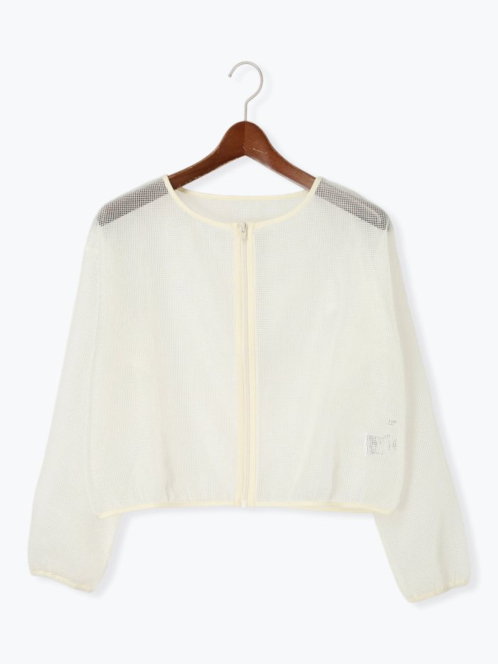 【テチチ/Te chichi】のメッシュノーカラーブルゾン インテリア・キッズ・メンズ・レディースファッション・服の通販 founy(ファニー) https://founy.com/ ファッション Fashion レディースファッション Fashion for Women アウター Coat / Outerwear Collection ブルゾンジャケット・スポーティアウター Blouson Jackets スマート Smart, Elegant ブルゾン Blouson, Bomber Jacket メッシュ Mesh, Net Fabric |ID: prp329100004624329 ipo3291000000033206993