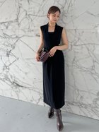 【スナイデル/SNIDEL】のレイヤードライクジレワンピース BLK[009]|ID:prp329100004624338