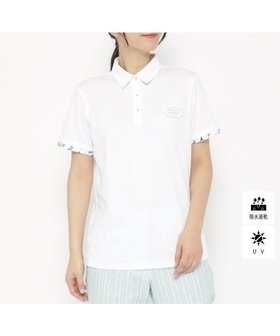 【アダバット/adabat】のUVカット/吸水速乾 クールコアロゴチェックポロシャツ 人気、トレンドファッション・服の通販 founy(ファニー) ファッション Fashion レディースファッション Fashion for Women トップス・カットソー Cut & Sew Tops シャツ・ブラウス・オフィスカジュアル Elegant Blouses & Button-Ups ポロシャツ・きれいめカジュアル Smart-Casual Polo Tops シンプル Simple, Minimal ストーン Stone, Gem-Like ポロシャツ Polo Shirt, Collared Tee 半袖 Short Sleeve, Half Sleeve 吸水 Absorbent, Quick-Dry 夏 Summer |ID:prp329100004624377