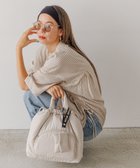 【ベイフロー/BAYFLOW】のA4サイズ収納可 ポーチチャーム付きマルチWAYパフトートバッグ アイボリー52|ID: prp329100004624394 ipo3291000000033873829