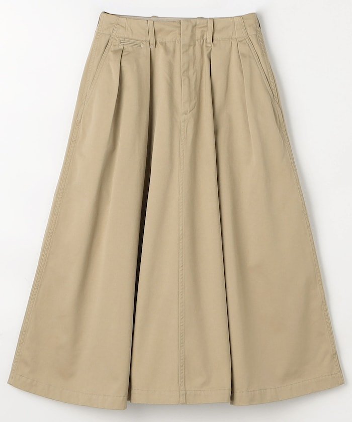 【フリークスストア/FREAK'S STORE】のChino Skirt インテリア・キッズ・メンズ・レディースファッション・服の通販 founy(ファニー) 　ファッション　Fashion　レディースファッション　Fashion for Women　スカート　Skirts　冬　Winter / This Winter　クラシック　Classic, Timeless Style　フロント　Front, Front Design　ロング　Long, Long-Length　A/W・秋冬　Autumn/Winter　軽量　Lightweight, Ultra Light　ベージュ|ID: prp329100004624456 ipo3291000000033211614
