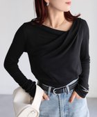 【リベリー/Riberry】のドレープデザインシアートップス 人気、トレンドファッション・服の通販 founy(ファニー) ファッション Fashion レディースファッション Fashion for Women トップス・カットソー Cut & Sew Tops インナー Innerwear キャミ Camisole, Cami Top ギャザー Gathered, Ruffled スラックス Slacks, Dress Pants チューブ Tube, Tube Top デコルテ Décolleté, Neckline デニム Denim, Jeans Material なめらか Smooth, Silky Texture 長袖 Long Sleeve, Full Sleeve バランス Balance, Style Balance マーメイド Mermaid, Fishtail Silhouette おすすめ Recommended / Our Picks エレガント 上品 Elegant thumbnail ブラック|ID: prp329100004624487 ipo3291000000033648998