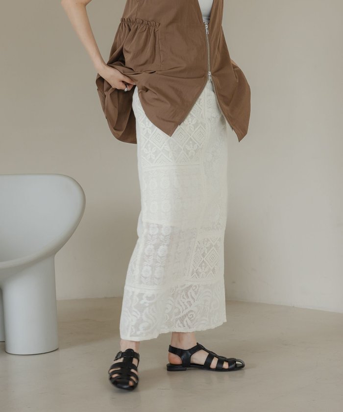 【ローリーズファーム/LOWRYS FARM】のパッチワークレーススカート インテリア・キッズ・メンズ・レディースファッション・服の通販 founy(ファニー) https://founy.com/ ファッション Fashion レディースファッション Fashion for Women スカート Skirts おすすめ Recommended / Our Picks インド Indian Textile タイトスカート Pencil Skirt, Tight Skirt デニム Denim, Jeans Material パッチワーク Patchwork, Mixed Fabric フレア Flare, Flared ボトム Bottoms, Lower Wear レース Lace, Lace Fabric |ID: prp329100004624893 ipo3291000000033220272