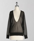 【ユナイテッドアローズ/UNITED ARROWS】のLOEFF シアー Vネック ニット プルオーバー 人気、トレンドファッション・服の通販 founy(ファニー) ファッション Fashion レディースファッション Fashion for Women トップス・カットソー Cut & Sew Tops ニット Knit Tops & Sweaters カジュアルプルオーバー・ニットトップス Pullovers & Knit Tops / Casual Pullovers Vネックトップス V-Neck Tops / V-Cut Neckline Shirts おすすめ Recommended / Our Picks インナー Innerwear シアー Sheer, See-Through タンク Tank Top, Sleeveless Top デコルテ Décolleté, Neckline デニム Denim, Jeans Material ドレープ Drape, Draping Fabric ワイド Wide, Wide Fit エレガント 上品 Elegant thumbnail BLACK|ID: prp329100004624903 ipo3291000000033220572
