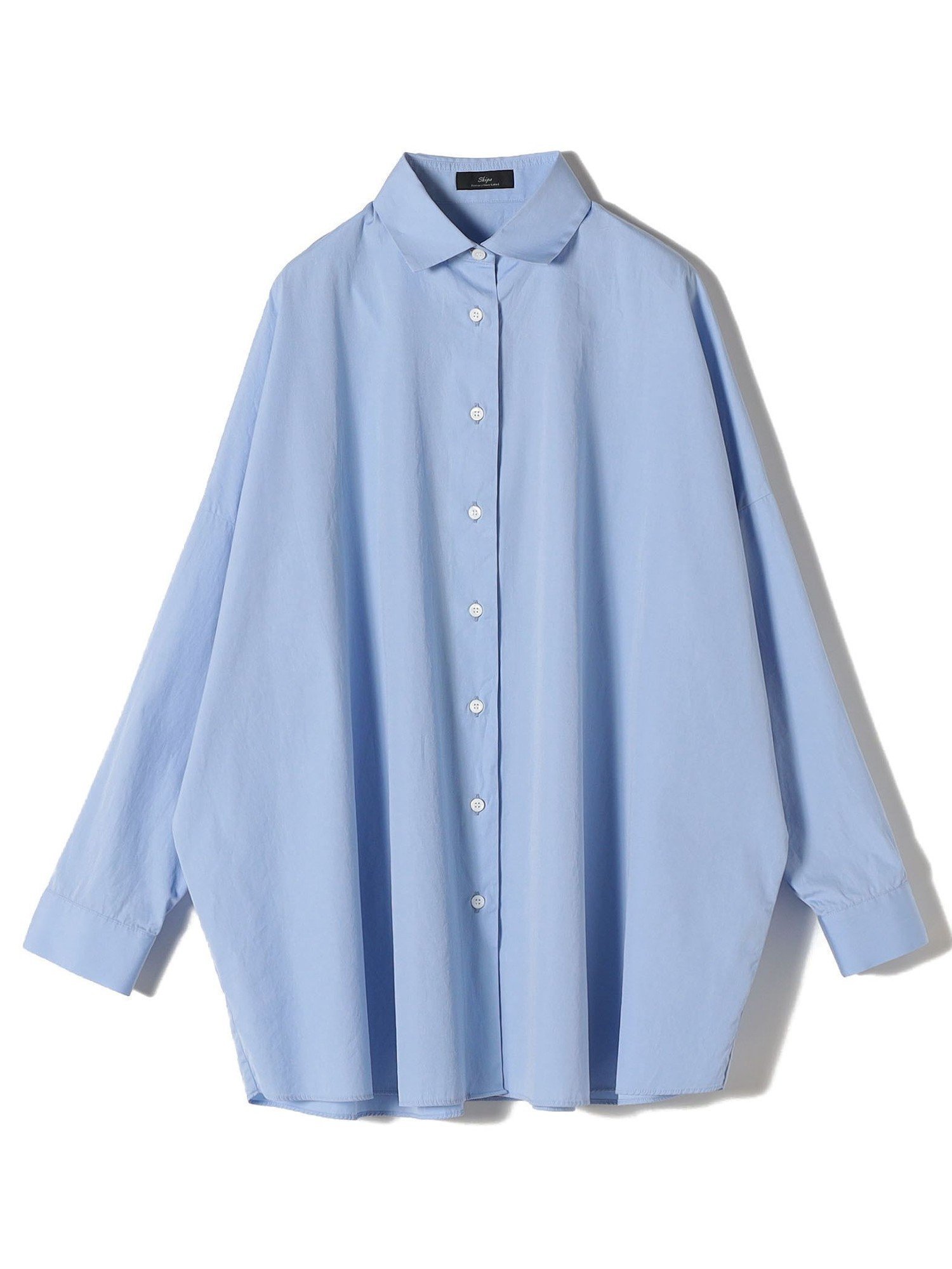 【シップス フォー ウィメン/SHIPS】のSHIPS Primary Navy Label 手洗い可能 ALBINIコットンビッグワイズシャツ インテリア・キッズ・メンズ・レディースファッション・服の通販 founy(ファニー) 　ファッション　Fashion　レディースファッション　Fashion for Women　トップス・カットソー　Cut & Sew Tops　シャツ・ブラウス・オフィスカジュアル　Elegant Blouses & Button-Ups　イタリア　Italy　スタンダード　Standard, Basic　定番　Standard, Basic Item　ブロード　Broadcloth, Fine Cotton　ベーシック　Basic, Essential　ボトム　Bottoms, Lower Wear　リラックス　Relax, Relaxed Fit　ワイド　Wide, Wide Fit　おすすめ　Recommended / Our Picks　サックスブルー|ID: prp329100004624912 ipo3291000000033220960