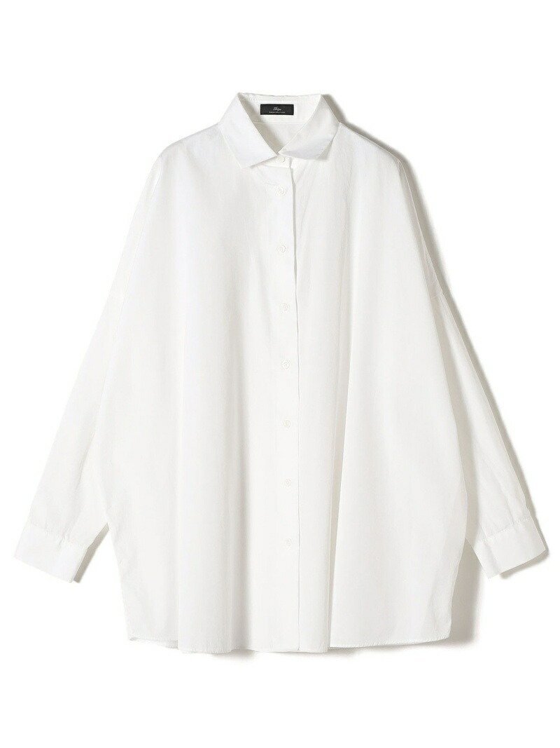 【シップス フォー ウィメン/SHIPS】のSHIPS Primary Navy Label 手洗い可能 ALBINIコットンビッグワイズシャツ インテリア・キッズ・メンズ・レディースファッション・服の通販 founy(ファニー) 　ファッション　Fashion　レディースファッション　Fashion for Women　トップス・カットソー　Cut & Sew Tops　シャツ・ブラウス・オフィスカジュアル　Elegant Blouses & Button-Ups　イタリア　Italy　スタンダード　Standard, Basic　定番　Standard, Basic Item　ブロード　Broadcloth, Fine Cotton　ベーシック　Basic, Essential　ボトム　Bottoms, Lower Wear　リラックス　Relax, Relaxed Fit　ワイド　Wide, Wide Fit　おすすめ　Recommended / Our Picks　オフホワイト|ID: prp329100004624912 ipo3291000000033220962