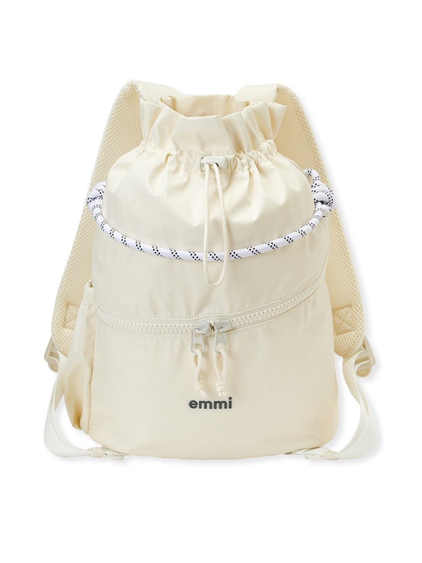 【エミ/emmi】の撥水 emmiロゴマルチバックパック インテリア・キッズ・メンズ・レディースファッション・服の通販 founy(ファニー) 　ファッション　Fashion　レディースファッション　Fashion for Women　バッグ　Bags　ショルダー　Shoulder, Shoulder Strap　巾着　Drawstring Bag, Kinchaku　OWHT[002]|ID: prp329100004624930 ipo3291000000033389987