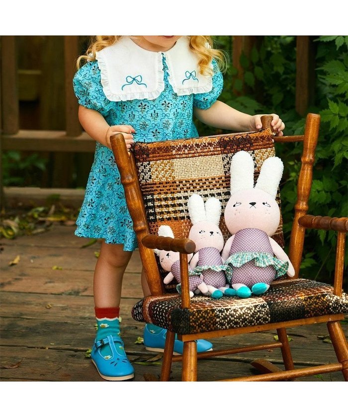 【モイモルン/moimoln / KIDS】のリボンフラワー襟ポイントワンピース インテリア・キッズ・メンズ・レディースファッション・服の通販 founy(ファニー) https://founy.com/ ファッション Fashion キッズファッション Fashion for Kids ワンピース Dresses おすすめ Recommended / Our Picks フラワー Flower, Floral リボン Ribbon, Bow 半袖 Short Sleeve, Half Sleeve |ID: prp329100004625092 ipo3291000000033461852