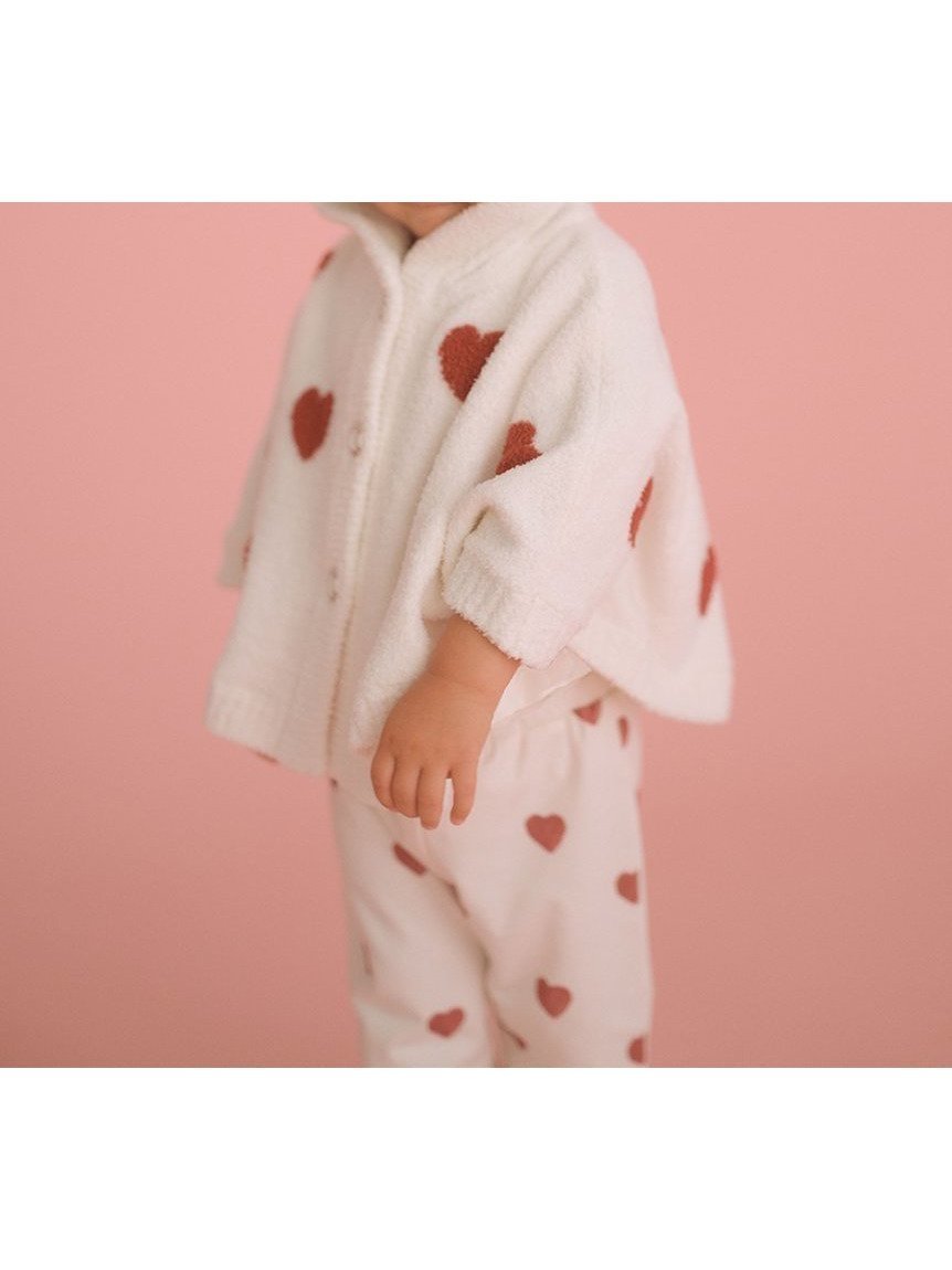 【ジェラート ピケ/gelato pique / KIDS】の【BABY】エアリーモコハートポンチョ インテリア・キッズ・メンズ・レディースファッション・服の通販 founy(ファニー) 　ファッション　Fashion　キッズファッション　Fashion for Kids　RED[046]|ID: prp329100004625139 ipo3291000000033461600