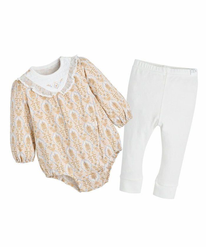 【モイモルン/moimoln / KIDS】の【2点セット】レース襟ロンパース レギンス インテリア・キッズ・メンズ・レディースファッション・服の通販 founy(ファニー) https://founy.com/ ファッション Fashion キッズファッション Fashion for Kids おすすめ Recommended / Our Picks レギンス Leggings, Stretch Pants レース Lace, Lace Fabric ロンパース Romper, Jumpsuit 抗菌 Antibacterial, Bacteria-Resistant |ID: prp329100004625160 ipo3291000000033507866