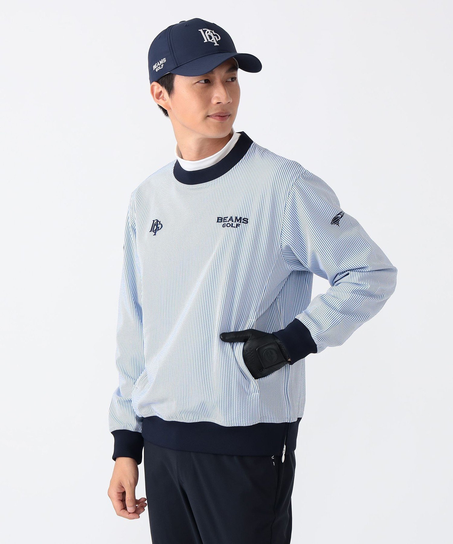 【その他のブランド/Other】のMEN PURPLE LABEL / スフィダンテ 刺繍ロゴサッカーストライプ ピステ【撥水】 人気、トレンドファッション・服の通販 founy(ファニー) 　ファッション　Fashion　メンズファッション　Fashion for Men　カッティング　Cutting Detail　サッカー　Seersucker, Summer Fabric　ストライプ　Stripe, Striped Pattern　ストレッチ　Stretch, Stretchy Fabric　エレガント 上品　Elegant　ゴルフ　Golf　 other-1|ID: prp329100004625233 ipo3291000000033227274