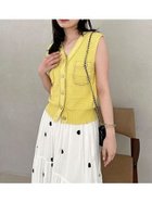 【スナイデル/SNIDEL】のSustainableストラクチャーニットジレ 人気、トレンドファッション・服の通販 founy(ファニー) ファッション Fashion レディースファッション Fashion for Women アウター Coat / Outerwear Collection トップス・カットソー Cut & Sew Tops ニット Knit Tops & Sweaters ベスト&ジレ / 重ね着スタイル Vests & Gilets イエロー Yellow ストレート Straight, Straight Cut セットアップ Set-Up, Coordinated Outfit トレンド Trend, Trending Now バスケット Basket, Basket Bag フレア Flare, Flared ポケット Pocket, Pocket Detail リュクス Luxury, Elegant, High-End, Chic おすすめ Recommended / Our Picks thumbnail YEL[032]|ID: prp329100004625244 ipo3291000000033227585