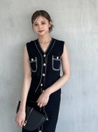 【スナイデル/SNIDEL】のSustainableストラクチャーニットジレ 人気、トレンドファッション・服の通販 founy(ファニー) ファッション Fashion レディースファッション Fashion for Women アウター Coat / Outerwear Collection トップス・カットソー Cut & Sew Tops ニット Knit Tops & Sweaters ベスト&ジレ / 重ね着スタイル Vests & Gilets イエロー Yellow ストレート Straight, Straight Cut セットアップ Set-Up, Coordinated Outfit トレンド Trend, Trending Now バスケット Basket, Basket Bag フレア Flare, Flared ポケット Pocket, Pocket Detail リュクス Luxury, Elegant, High-End, Chic おすすめ Recommended / Our Picks thumbnail NVY[089]|ID: prp329100004625244 ipo3291000000033227586