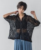 【メイソングレイ/MAYSON GREY】の【WEB限定】コード刺繍レースワイドシャツ≪手洗い可能≫ 人気、トレンドファッション・服の通販 founy(ファニー) ファッション Fashion レディースファッション Fashion for Women トップス・カットソー Cut & Sew Tops シャツ・ブラウス・オフィスカジュアル Elegant Blouses & Button-Ups フェミニン Feminine, Girly レース Lace, Lace Fabric 羽織 Haori, Light Jacket thumbnail ブラック|ID: prp329100004625264 ipo3291000000033228001