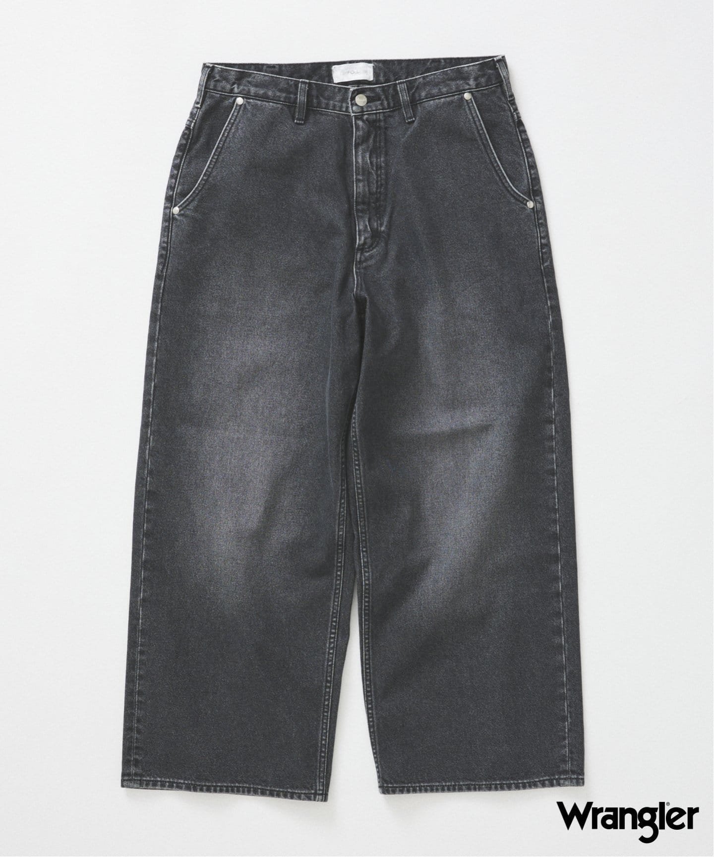 【ジャーナルスタンダード/JOURNAL STANDARD / MEN】のWrangler / ラングラー for FOLL デニム パンツ インテリア・キッズ・メンズ・レディースファッション・服の通販 founy(ファニー) 　ファッション　Fashion　メンズファッション　Fashion for Men　ボトムス　Bottoms　デニムパンツ・ジーンズ　Denim Pants　ウエスタン　Western Style　コスチューム　Costume, Outfit　ジーンズ　Jeans, Denim Pants　ストレート　Straight, Straight Cut　ダメージ　Distressed, Destroyed　テーパード　Tapered, Tapered Pants　デニム　Denim, Jeans Material　定番　Standard, Basic Item　バランス　Balance, Style Balance　ポケット　Pocket, Pocket Detail　ヨーク　Yoke, Yoke Design　ルーズ　Loose, Oversized　ワイド　Wide, Wide Fit　ワーク　Workwear, Utility Style　ブラック|ID: prp329100004625294 ipo3291000000033228570