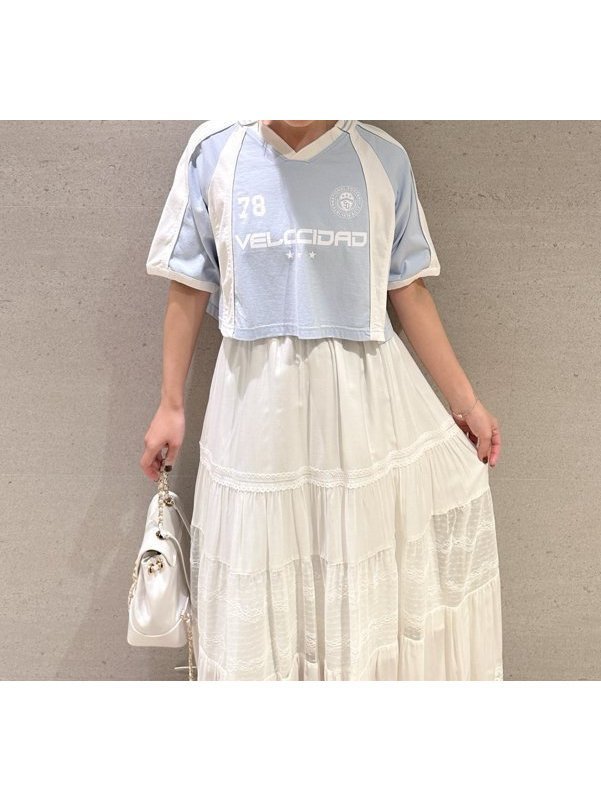 【スナイデル/SNIDEL】のゲームクロップドシャツ インテリア・キッズ・メンズ・レディースファッション・服の通販 founy(ファニー) 　ファッション　Fashion　レディースファッション　Fashion for Women　トップス・カットソー　Cut & Sew Tops　シャツ・ブラウス・オフィスカジュアル　Elegant Blouses & Button-Ups　おすすめ　Recommended / Our Picks　クロップド　Cropped, Short Length　スポーティ　Sporty, Casual Athletic　デニム　Denim, Jeans Material　トレンド　Trend, Trending Now　ミニスカート　Mini Skirt, Short Skirt　今季　This Season, Current Season　LBLU[081]|ID: prp329100004625303 ipo3291000000033228663