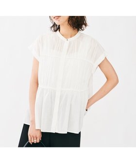 【アンタイトル/UNTITLED】のコットンギャザーブラウス 人気、トレンドファッション・服の通販 founy(ファニー) ファッション Fashion レディースファッション Fashion for Women トップス・カットソー Cut & Sew Tops シャツ・ブラウス・オフィスカジュアル Elegant Blouses & Button-Ups ギャザー Gathered, Ruffled シルケット Silket, Silky Cotton |ID:prp329100004625325
