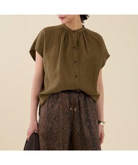 【マイカ ディール/MICA & DEAL】 【marmors】french sleeve gather shirt人気、トレンドファッション・服の通販 founy(ファニー) ファッション Fashion レディースファッション Fashion for Women トップス・カットソー Cut & Sew Tops シャツ・ブラウス・オフィスカジュアル Elegant Blouses & Button-Ups 秋 Autumn ギャザー Gathered, Ruffled シルク Silk, 100% Silk スリット Slit, Slit Detail スリーブ Sleeve, Long Sleeve / Short Sleeve 定番 Standard, Basic Item フレンチ French, French Style リラックス Relax, Relaxed Fit 夏 Summer エレガント 上品 Elegant |ID:prp329100004625626