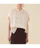 【マイカ ディール/MICA & DEAL】の【marmors】french sleeve gather shirt 人気、トレンドファッション・服の通販 founy(ファニー) ファッション Fashion レディースファッション Fashion for Women トップス・カットソー Cut & Sew Tops シャツ・ブラウス・オフィスカジュアル Elegant Blouses & Button-Ups 秋 Autumn ギャザー Gathered, Ruffled シルク Silk, 100% Silk スリット Slit, Slit Detail スリーブ Sleeve, Long Sleeve / Short Sleeve 定番 Standard, Basic Item フレンチ French, French Style リラックス Relax, Relaxed Fit 夏 Summer エレガント 上品 Elegant thumbnail IVORY|ID: prp329100004625626 ipo3291000000033389599