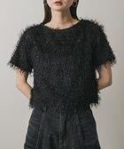 【センスオブプレイス/SENSE OF PLACE by URBAN RESEARCH】のフリンジテープトップ(半袖) 人気、トレンドファッション・服の通販 founy(ファニー) ファッション Fashion レディースファッション Fashion for Women トップス・カットソー Cut & Sew Tops コンパクト Compact, Small Size シンプル Simple, Minimal トレンド Trend, Trending Now フリンジ Fringe, Tassel 半袖 Short Sleeve, Half Sleeve thumbnail BLACK|ID: prp329100004625756 ipo3291000000033236514