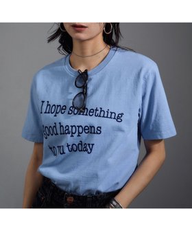 【サロン アダム エ ロペ/SALON adam et rope'】 【MIXTA(ミクスタ)】I HOPE CREWNECK T-SHIRTS/クルーネックTシャツ人気、トレンドファッション・服の通販 founy(ファニー) ファッション Fashion レディースファッション Fashion for Women トップス・カットソー Cut & Sew Tops シャツ・ブラウス・オフィスカジュアル Elegant Blouses & Button-Ups ロングTシャツ・Tシャツ Longline T-Shirts & Tees |ID:prp329100004625855