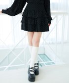 【マジェスティック レゴン/MAJESTIC LEGON】のラインストーンティアードスカパン 人気、トレンドファッション・服の通販 founy(ファニー) ファッション Fashion レディースファッション Fashion for Women カットソー Cut and Sewn Top ストーン Stone, Gem-Like フェミニン Feminine, Girly フリル Frill, Ruffle thumbnail ブラック|ID: prp329100004625889 ipo3291000000033608845
