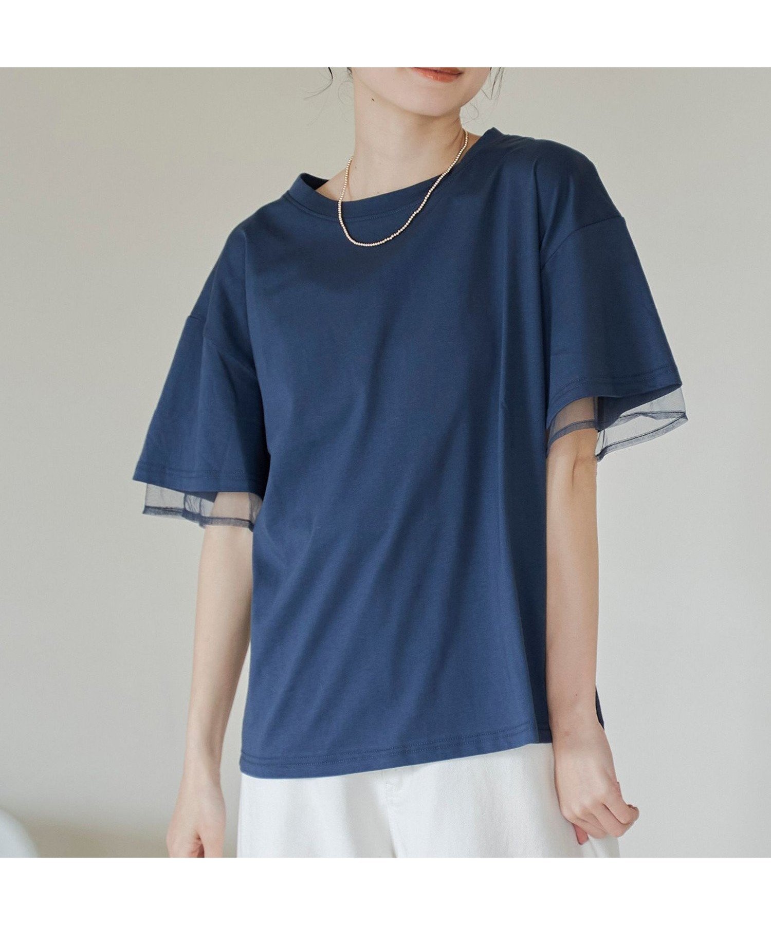 【コーエン/COEN】のチュールレイヤーTシャツ 人気、トレンドファッション・服の通販 founy(ファニー) 　ファッション　Fashion　レディースファッション　Fashion for Women　トップス・カットソー　Cut & Sew Tops　シャツ・ブラウス・オフィスカジュアル　Elegant Blouses & Button-Ups　ロングTシャツ・Tシャツ　Longline T-Shirts & Tees　シンプル　Simple, Minimal　チュール　Tulip, Tulip Motif　バランス　Balance, Style Balance　ベーシック　Basic, Essential　ボトム　Bottoms, Lower Wear　 other-1|ID: prp329100004625909 ipo3291000000033670099