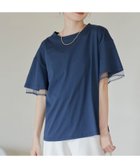 【コーエン/COEN】のチュールレイヤーTシャツ 人気、トレンドファッション・服の通販 founy(ファニー) ファッション Fashion レディースファッション Fashion for Women トップス・カットソー Cut & Sew Tops シャツ・ブラウス・オフィスカジュアル Elegant Blouses & Button-Ups ロングTシャツ・Tシャツ Longline T-Shirts & Tees シンプル Simple, Minimal チュール Tulip, Tulip Motif バランス Balance, Style Balance ベーシック Basic, Essential ボトム Bottoms, Lower Wear thumbnail NAVY|ID: prp329100004625909 ipo3291000000033670102