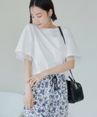 【コーエン/COEN】のチュールレイヤーTシャツ 人気、トレンドファッション・服の通販 founy(ファニー) ファッション Fashion レディースファッション Fashion for Women トップス・カットソー Cut & Sew Tops シャツ・ブラウス・オフィスカジュアル Elegant Blouses & Button-Ups ロングTシャツ・Tシャツ Longline T-Shirts & Tees シンプル Simple, Minimal チュール Tulip, Tulip Motif バランス Balance, Style Balance ベーシック Basic, Essential ボトム Bottoms, Lower Wear thumbnail WHITE|ID: prp329100004625909 ipo3291000000033670104