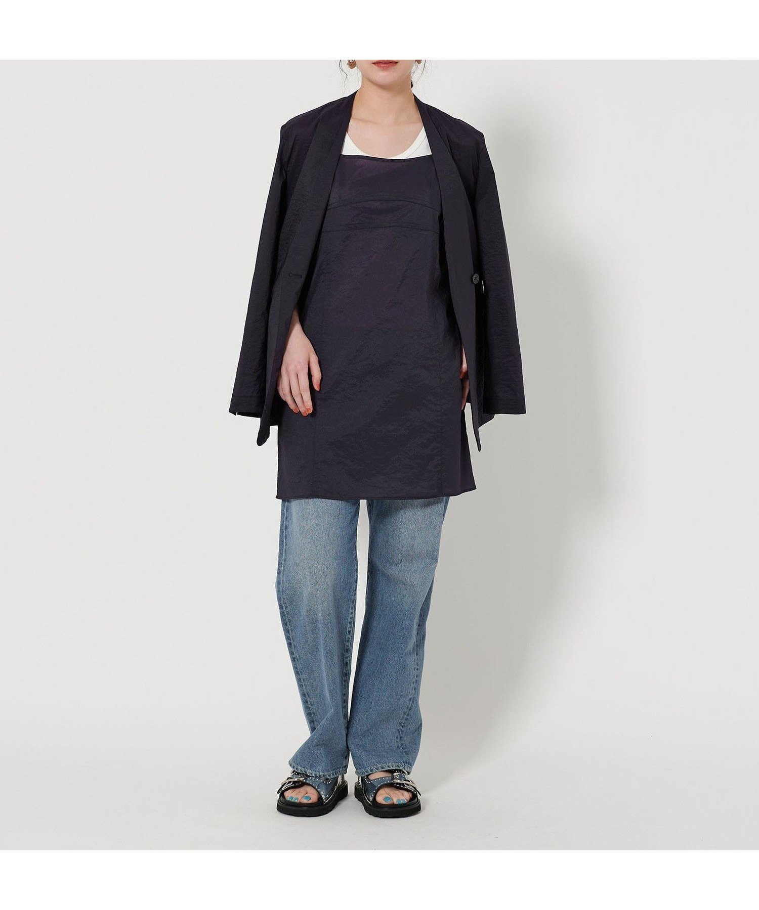 【ビューティ&ユース ユナイテッドアローズ/BEAUTY&YOUTH / UNITED ARROWS】のシアー キャミソール インテリア・キッズ・メンズ・レディースファッション・服の通販 founy(ファニー) 　ファッション　Fashion　レディースファッション　Fashion for Women　トップス・カットソー　Cut & Sew Tops　キャミソール&ノースリーブ　Camisoles & Sleeveless Tops　おすすめ　Recommended / Our Picks　キャミソール　Camisole, Spaghetti Strap Top　シアー　Sheer, See-Through　ジャケット　Jacket, Outerwear　トレンド　Trend, Trending Now　フェミニン　Feminine, Girly　フォルム　Silhouette, Form　ラップ　Wrap, Wrap Design　ランジェリー　Lingerie, Intimate Wear　NAVY|ID: prp329100004625941 ipo3291000000033673638