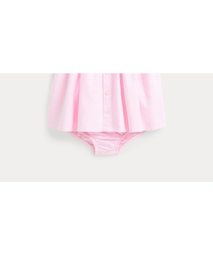 【ラルフローレン/RALPH LAUREN / KIDS】の(ベビー)コットン オックスフォード シャツドレス ブルマー インテリア・キッズ・メンズ・レディースファッション・服の通販 founy(ファニー) https://founy.com/ ファッション Fashion キッズファッション Fashion for Kids ワンピース Dresses シャーリング Shirring, Ruched シルバー Silver, Metallic Silver ダブル Double, Double-Breasted ドレス Dress, One-Piece ノースリーブ Sleeveless, No-Sleeve フィット Fit, Slim Fit フレア Flare, Flared ベビー Baby, Babywear 定番 Standard, Basic Item |ID: prp329100004626000 ipo3291000000033461685