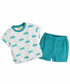 【モイモルン/moimoln / KIDS】の【セットアップ】マリン半袖トップス パンツ グリーン|ID: prp329100004626001 ipo3291000000033446755