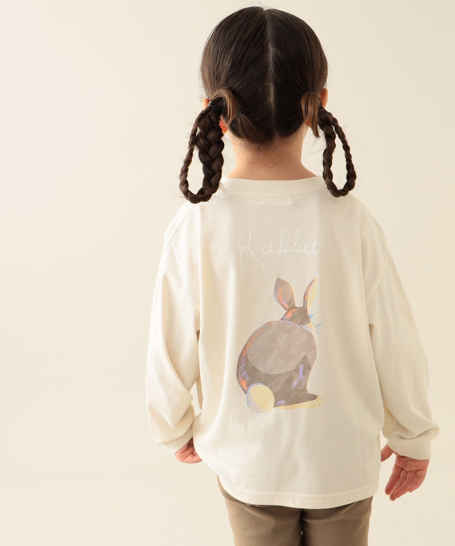 【ビームス ミニ/BEAMS mini / KIDS】のアニマル HIP ロングスリーブ Tシャツ 2025FW(90~140cm) インテリア・キッズ・メンズ・レディースファッション・服の通販 founy(ファニー) 　ファッション　Fashion　キッズファッション　Fashion for Kids　アニマル　Animal Print　スリーブ　Sleeve, Long Sleeve / Short Sleeve　長袖　Long Sleeve, Full Sleeve　ヒョウ　Leopard, Animal Print　フロント　Front, Front Design　プリント　Print, Printed Pattern　ボトム　Bottoms, Lower Wear　ロング　Long, Long-Length　Rabbit|ID: prp329100004626011 ipo3291000000033481599