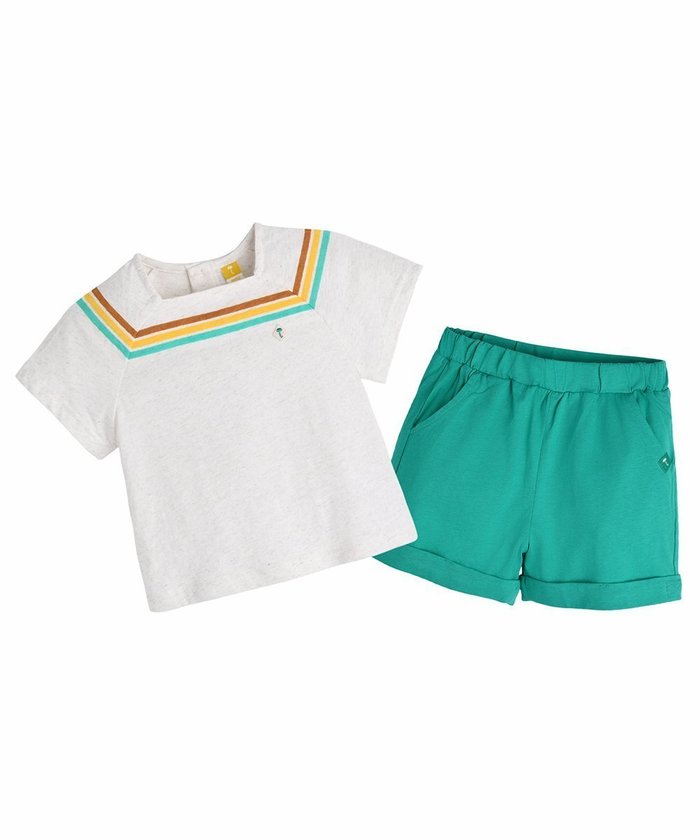 【モイモルン/moimoln / KIDS】の【セットアップ】リネンスクエアトップス パンツ インテリア・キッズ・メンズ・レディースファッション・服の通販 founy(ファニー) https://founy.com/ ファッション Fashion キッズファッション Fashion for Kids トップス・カットソー Cut & Sew Tops ボトムス Bottoms セットアップ Matching Sets キッズトップス Tops カラフル Colorful Design セットアップ Set-Up, Coordinated Outfit リネン Linen, Linen Fabric 夏 Summer |ID: prp329100004626053 ipo3291000000033481987
