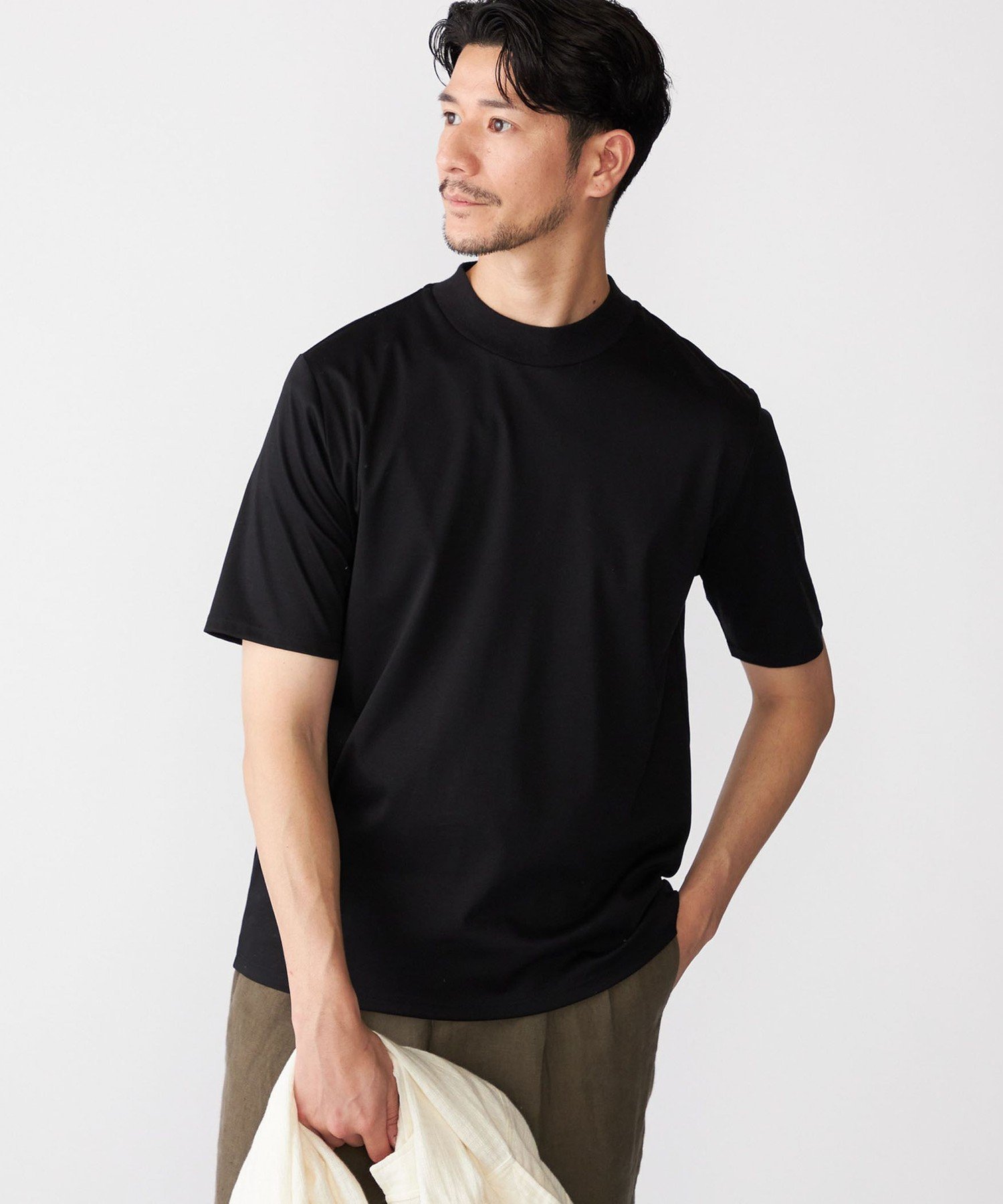 【シップス/SHIPS / MEN】のSHIPS ALBINI モックネック ショートスリーブ Tシャツ 人気、トレンドファッション・服の通販 founy(ファニー) 　ファッション　Fashion　メンズファッション　Fashion for Men　おすすめ　Recommended / Our Picks　インナー　Innerwear　ショート　Short, Short Length　シンプル　Simple, Minimal　ジャケット　Jacket, Outerwear　スリーブ　Sleeve, Long Sleeve / Short Sleeve　モックネック　Mock Neck, Short Turtleneck　エレガント 上品　Elegant　 other-1|ID: prp329100004626056 ipo3291000000033240728