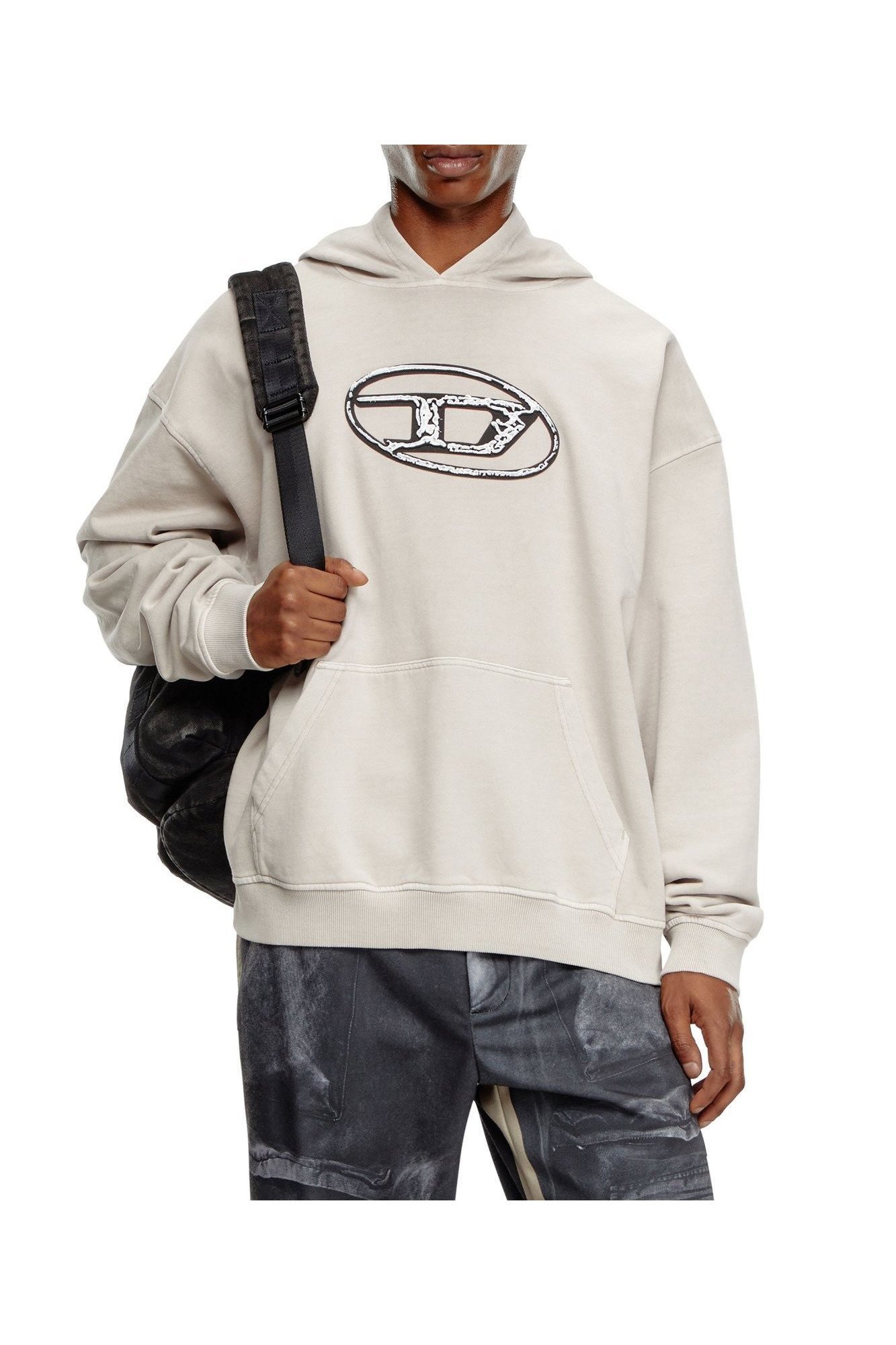 【ディーゼル/DIESEL / MEN】のメンズ スウェット パーカー インテリア・キッズ・メンズ・レディースファッション・服の通販 founy(ファニー) 　ファッション　Fashion　メンズファッション　Fashion for Men　オーバル　Oval Design　シンプル　Simple, Minimal　スウェット / スエット　Sweatshirt, Sweatwear　スタイリッシュ　Stylish, Fashionable　パーカー　Hoodie, Parka　フィット　Fit, Slim Fit　フロント　Front, Front Design　メンズ　Men's, Menswear　リラックス　Relax, Relaxed Fit　グレー系その他|ID: prp329100004626180 ipo3291000000033242580