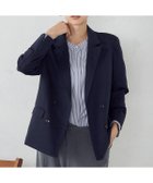 【コムサイズム/COMME CA ISM】のポンチWブレスト テーラードジャケット / セットアップ対応 人気、トレンドファッション・服の通販 founy(ファニー) ファッション Fashion レディースファッション Fashion for Women アウター Coat / Outerwear Collection レディースジャケット・軽アウター Jackets テーラードジャケット / 通勤・きれいめスタイル Tailored Jackets & Blazers ジャケット Jacket, Outerwear ストレッチ Stretch, Stretchy Fabric スリット Slit, Slit Detail セットアップ Set-Up, Coordinated Outfit ボックス Boxy, Box Shape 羽織 Haori, Light Jacket thumbnail ネイビー|ID: prp329100004626218 ipo3291000000033631808