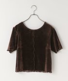 【ローリーズファーム/LOWRYS FARM】のシアーベロアメローカーディガンSS 人気、トレンドファッション・服の通販 founy(ファニー) ファッション Fashion レディースファッション Fashion for Women トップス・カットソー Cut & Sew Tops カーディガン・羽織り Layered Style Cardigans ベロアトップス Velour Tops / Velvet-Look Items おすすめ Recommended / Our Picks コンパクト Compact, Small Size シアー Sheer, See-Through タンク Tank Top, Sleeveless Top バランス Balance, Style Balance ベロア Velour, Soft Velvet ボトム Bottoms, Lower Wear ワイド Wide, Wide Fit 半袖 Short Sleeve, Half Sleeve thumbnail ブラウン58|ID: prp329100004626673 ipo3291000000033516325
