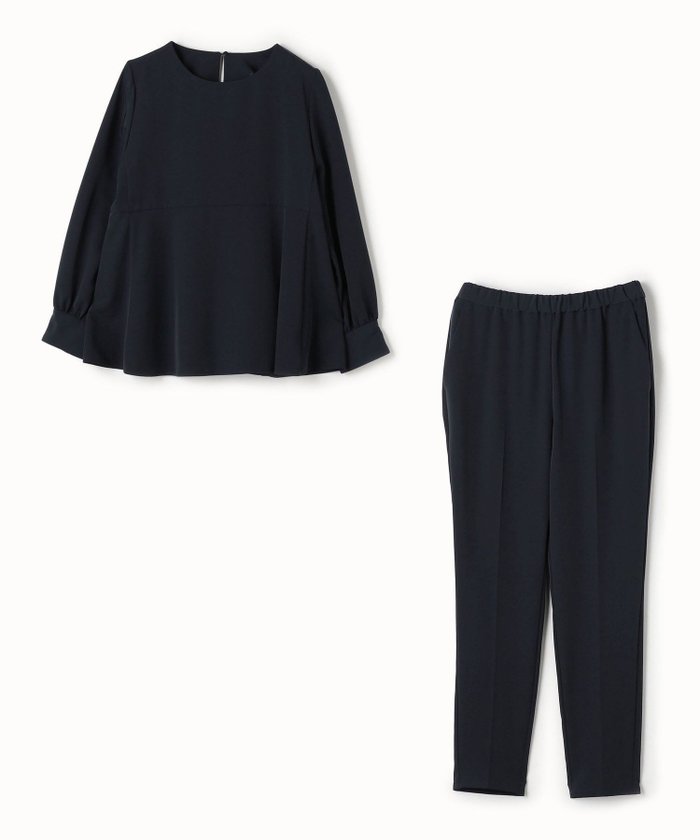 【ユナイテッドアローズ/UNITED ARROWS】のペプラム フェイクパールブラウス+パンツ -ウォッシャブル- A DAY IN THE LIFE インテリア・キッズ・メンズ・レディースファッション・服の通販 founy(ファニー) https://founy.com/ ファッション Fashion レディースファッション Fashion for Women パンツ Pants & Trousers ウォッシャブル Machine Washable スリーブ Sleeve, Long Sleeve / Short Sleeve セットアップ Set-Up, Coordinated Outfit セレモニー Ceremony センター Center, Center Line テーパード Tapered, Tapered Pants バランス Balance, Style Balance ビジネス 仕事 通勤 Business / Work / Commuting ブローチ Brooch, Pin Brooch ペプラム Peplum, Flared Hem |ID: prp329100004626735 ipo3291000000033398581