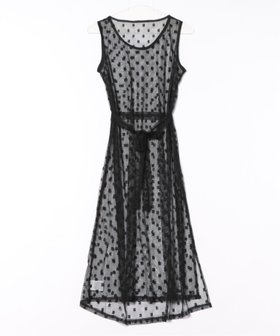 【チェルカ/CERCA】のChiina/Chiina / フラワードットシアーレースチュニック 人気、トレンドファッション・服の通販 founy(ファニー) ファッション Fashion レディースファッション Fashion for Women トップス・カットソー Cut & Sew Tops チュニック Tunic, Long Top デニム Denim, Jeans Material トレンド Trend, Trending Now ドット Polka Dot, Dot Pattern 今季 This Season, Current Season 再入荷 Restock / Back in Stock |ID:prp329100004626745