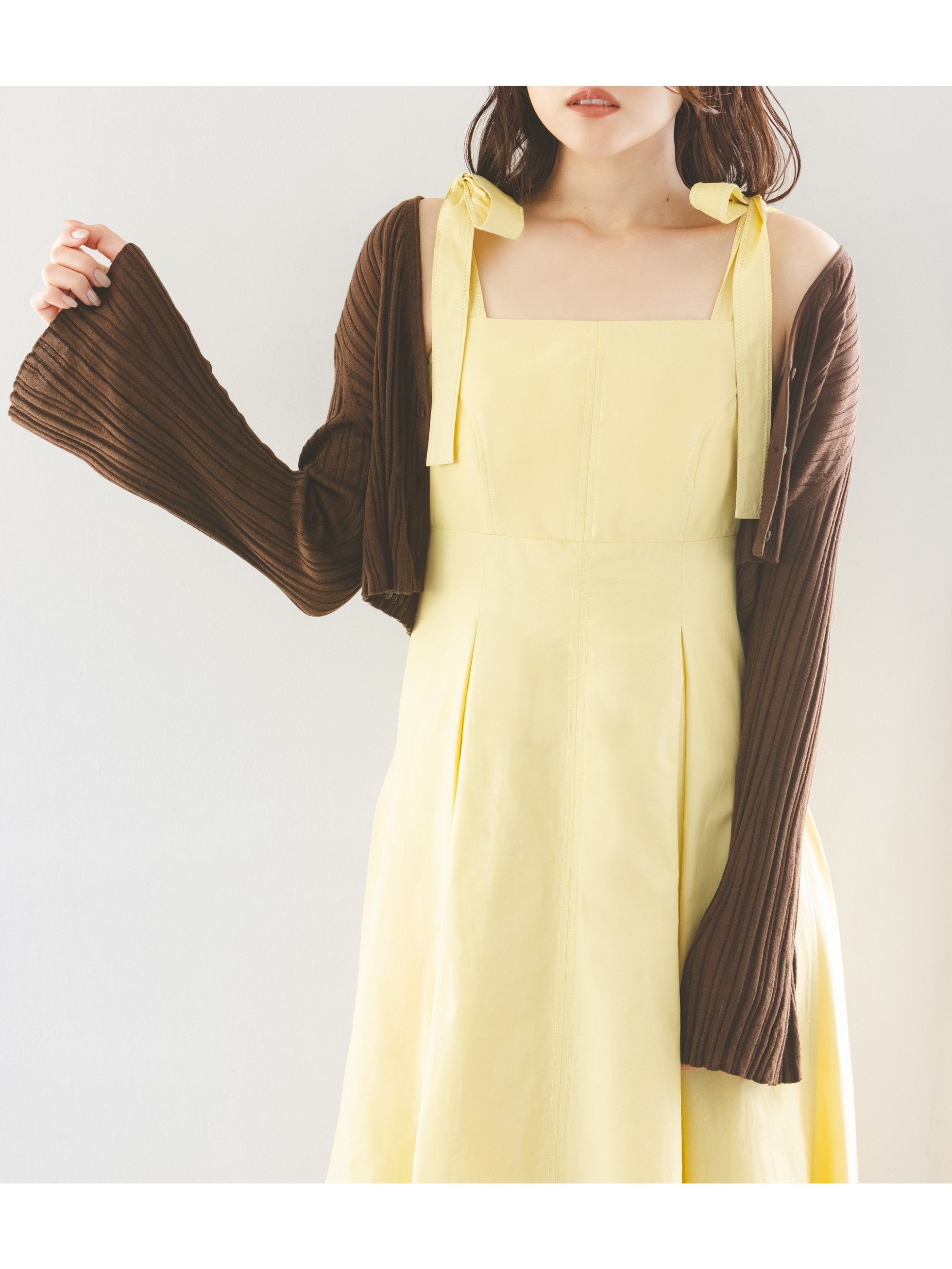 【スナイデル/SNIDEL】のシンプルリブカーディガン インテリア・キッズ・メンズ・レディースファッション・服の通販 founy(ファニー) 　ファッション　Fashion　レディースファッション　Fashion for Women　トップス・カットソー　Cut & Sew Tops　カーディガン・羽織り　Layered Style Cardigans　ウェーブ　Wavy Pattern　カーディガン　Cardigan, Knitwear　キャミソール　Camisole, Spaghetti Strap Top　クロップド　Cropped, Short Length　シアー　Sheer, See-Through　シンプル　Simple, Minimal　ストレート　Straight, Straight Cut　おすすめ　Recommended / Our Picks　BRW[058]|ID: prp329100004626910 ipo3291000000033251216