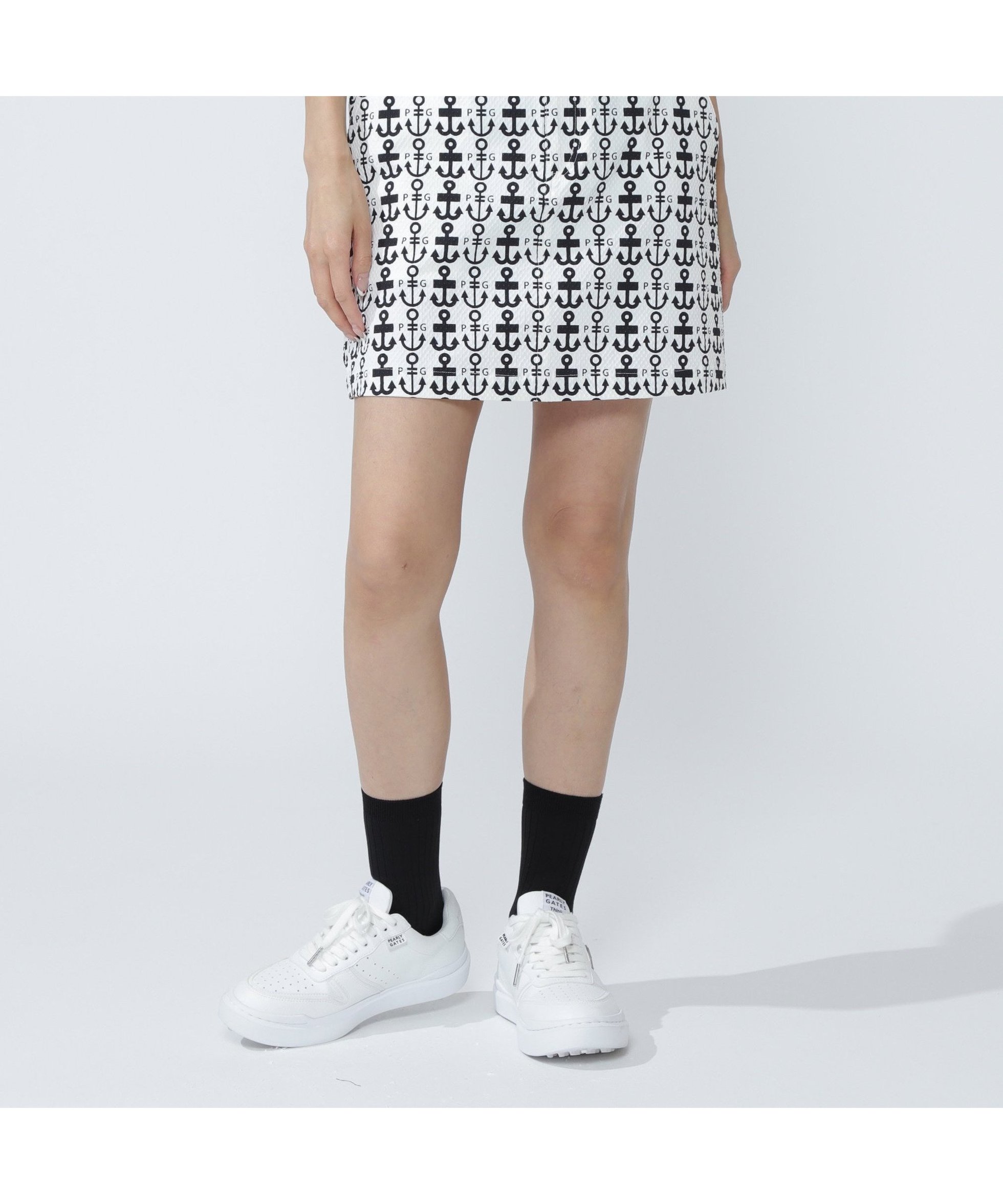 【その他のブランド/Other】のNyストレッチドビースカート ロゴアンカー柄 人気、トレンドファッション・服の通販 founy(ファニー) 　ファッション　Fashion　レディースファッション　Fashion for Women　スカート　Skirts　アウトドア　Outdoor Clothing　ゴルフ　Golf　スポーツ　Sports, Activewear　プリント　Print, Printed Pattern　台形　A-Line, Trapezoid Shape　 other-1|ID: prp329100004626935 ipo3291000000033251585