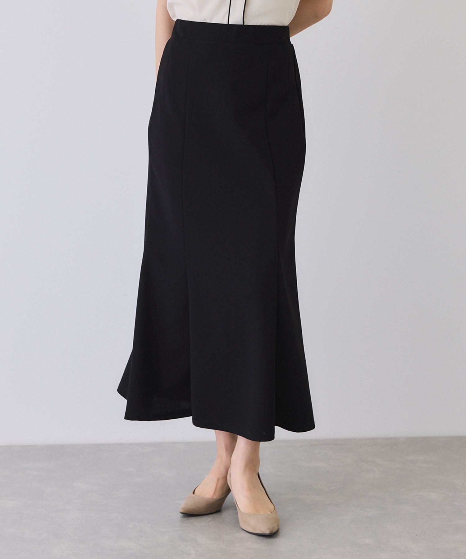 【ジャイロ/JAYRO】のジョーゼットマーメイドスカート 人気、トレンドファッション・服の通販 founy(ファニー) 　ファッション　Fashion　レディースファッション　Fashion for Women　スカート　Skirts　エレガント 上品　Elegant　切替　Switching, Contrast Panel　シンプル　Simple, Minimal　ジョーゼット　Georgette, Semi-Sheer Fabric　トレンド　Trend, Trending Now　ボトム　Bottoms, Lower Wear　ポケット　Pocket, Pocket Detail　マーメイド　Mermaid, Fishtail Silhouette　無地　Plain, Solid Color　ロング　Long, Long-Length　A/W・秋冬　Autumn/Winter　S/S・春夏　SS, Spring/Summer, Warm Season　おすすめ　Recommended / Our Picks　夏　Summer　 other-1|ID: prp329100004626954 ipo3291000000033251799