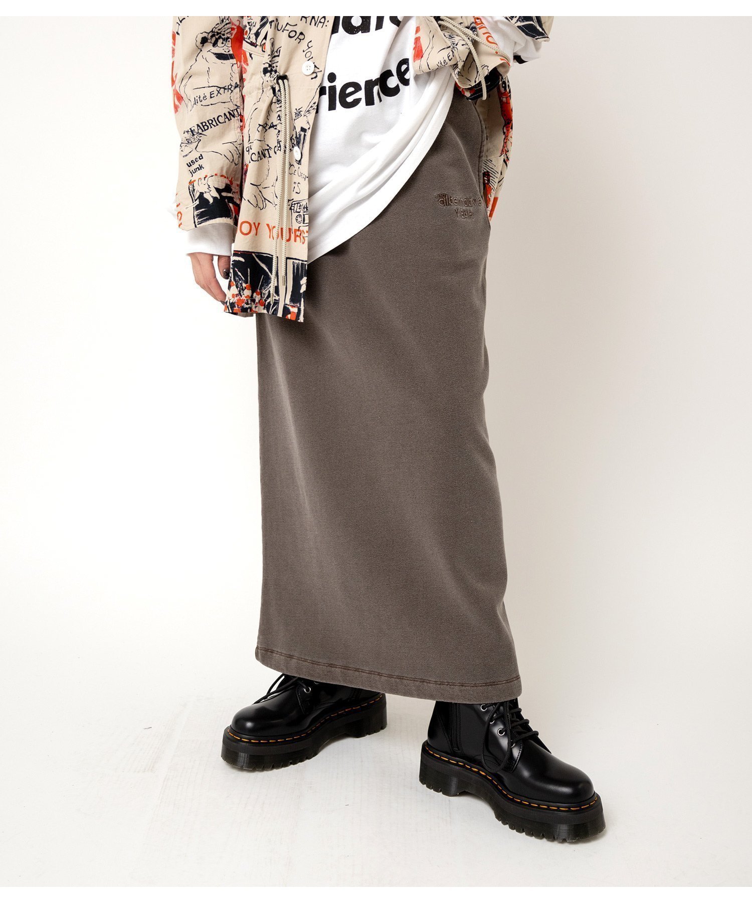 【アールエヌエー/RNA】のG1093 YEAHピグメントロングスカート インテリア・キッズ・メンズ・レディースファッション・服の通販 founy(ファニー) 　ファッション　Fashion　レディースファッション　Fashion for Women　スカート　Skirts　ロングスカート　Long Skirts / Maxi & Midi Skirts　おすすめ　Recommended / Our Picks　ロング　Long, Long-Length　ヴィンテージ　Vintage Style　ブラウン|ID: prp329100004626956 ipo3291000000033251817