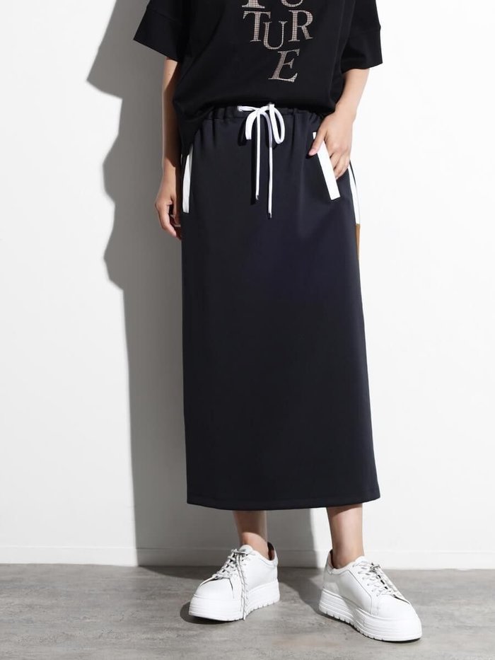 【ヴァン/Vin】の配色ラインタイトスカート インテリア・キッズ・メンズ・レディースファッション・服の通販 founy(ファニー) https://founy.com/ ファッション Fashion レディースファッション Fashion for Women スカート Skirts ストレッチ Stretch, Stretchy Fabric タイトスカート Pencil Skirt, Tight Skirt ドローストリング Drawstring, Pull Cord フィット Fit, Slim Fit ミックス Mix, Mixed Style エレガント 上品 Elegant |ID: prp329100004626964 ipo3291000000033251920