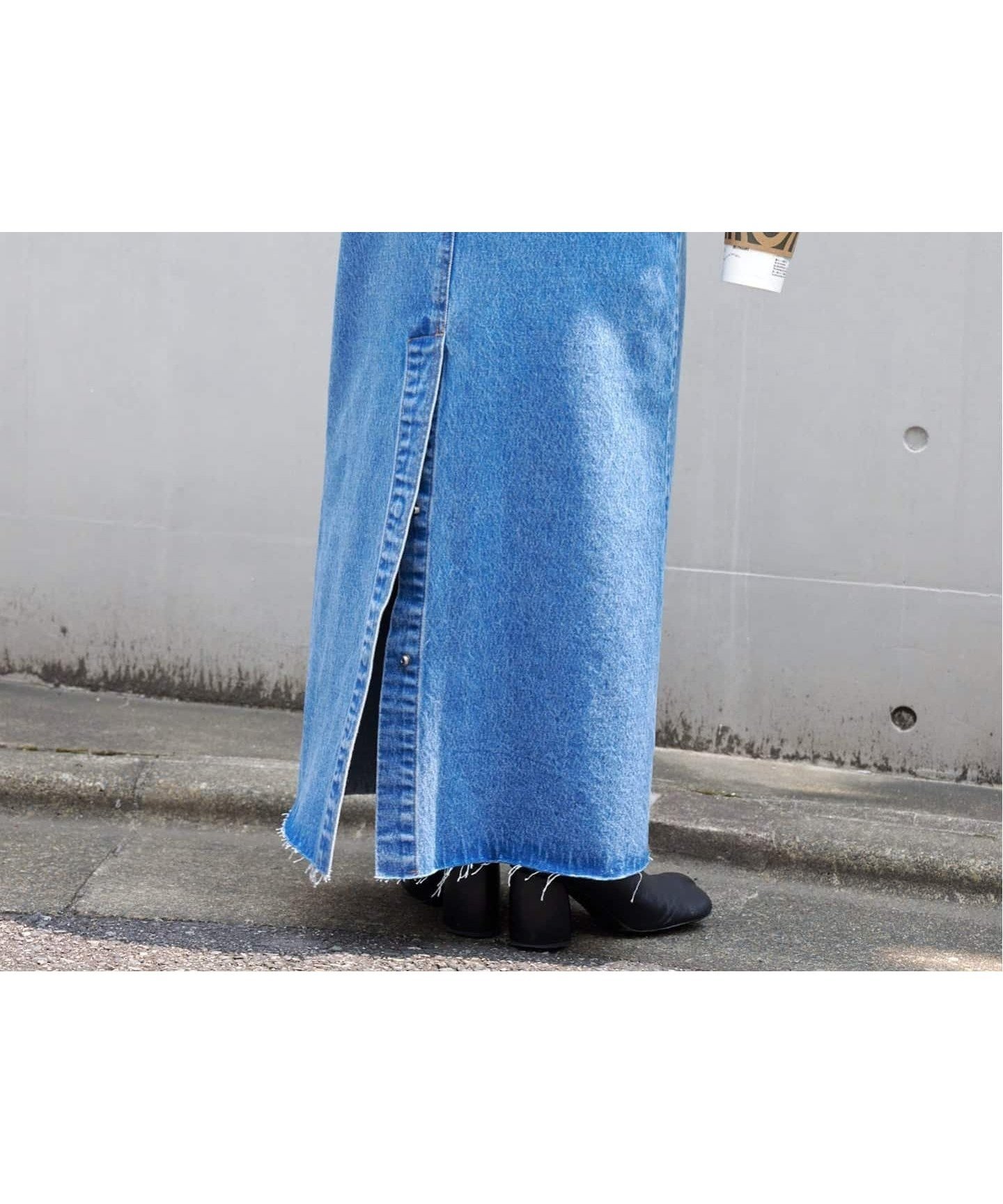 【その他のブランド/Other】のULTデニムスリットリーンスカート 人気、トレンドファッション・服の通販 founy(ファニー) 　ファッション　Fashion　レディースファッション　Fashion for Women　スカート　Skirts　ヴィンテージ　Vintage Style　スラックス　Slacks, Dress Pants　デニム　Denim, Jeans Material　定番　Standard, Basic Item　人気　Popular, Best Seller　ミドル　Middle Length, Mid Height　エレガント 上品　Elegant　 other-1|ID: prp329100004626973 ipo3291000000033251993