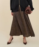 【マイカ ディール/MICA & DEAL】の【marmors】original python print skirt 人気、トレンドファッション・服の通販 founy(ファニー) ファッション Fashion レディースファッション Fashion for Women スカート Skirts パイソン Python, Snakeskin Pattern フレア Flare, Flared プリント Print, Printed Pattern リアル Real, Realistic エレガント 上品 Elegant thumbnail BROWN|ID: prp329100004626976 ipo3291000000033252030