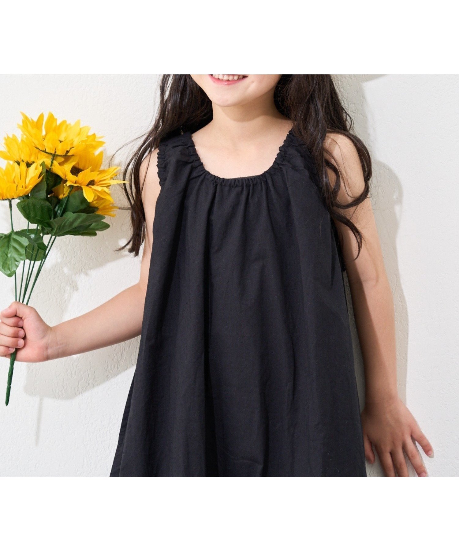 【チャオパニックティピー/CIAOPANIC TYPY / KIDS】の【KIDS】【India】バルーンギャザーワンピース インテリア・キッズ・メンズ・レディースファッション・服の通販 founy(ファニー) 　ファッション　Fashion　キッズファッション　Fashion for Kids　ワンピース　Dresses　インド　Indian Textile　ギャザー　Gathered, Ruffled　シンプル　Simple, Minimal　ジュート　Jute, Natural Fiber　バルーン　Balloon, Balloon Silhouette　おすすめ　Recommended / Our Picks　夏　Summer　ブラック|ID: prp329100004627050 ipo3291000000033297464